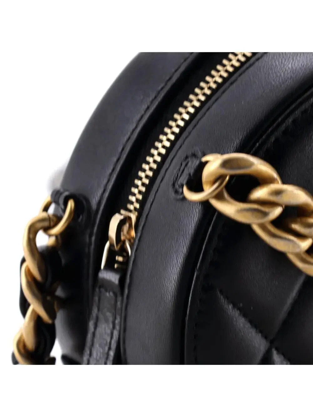 Chanel 19 Round Clutch With Chain #233965C25B